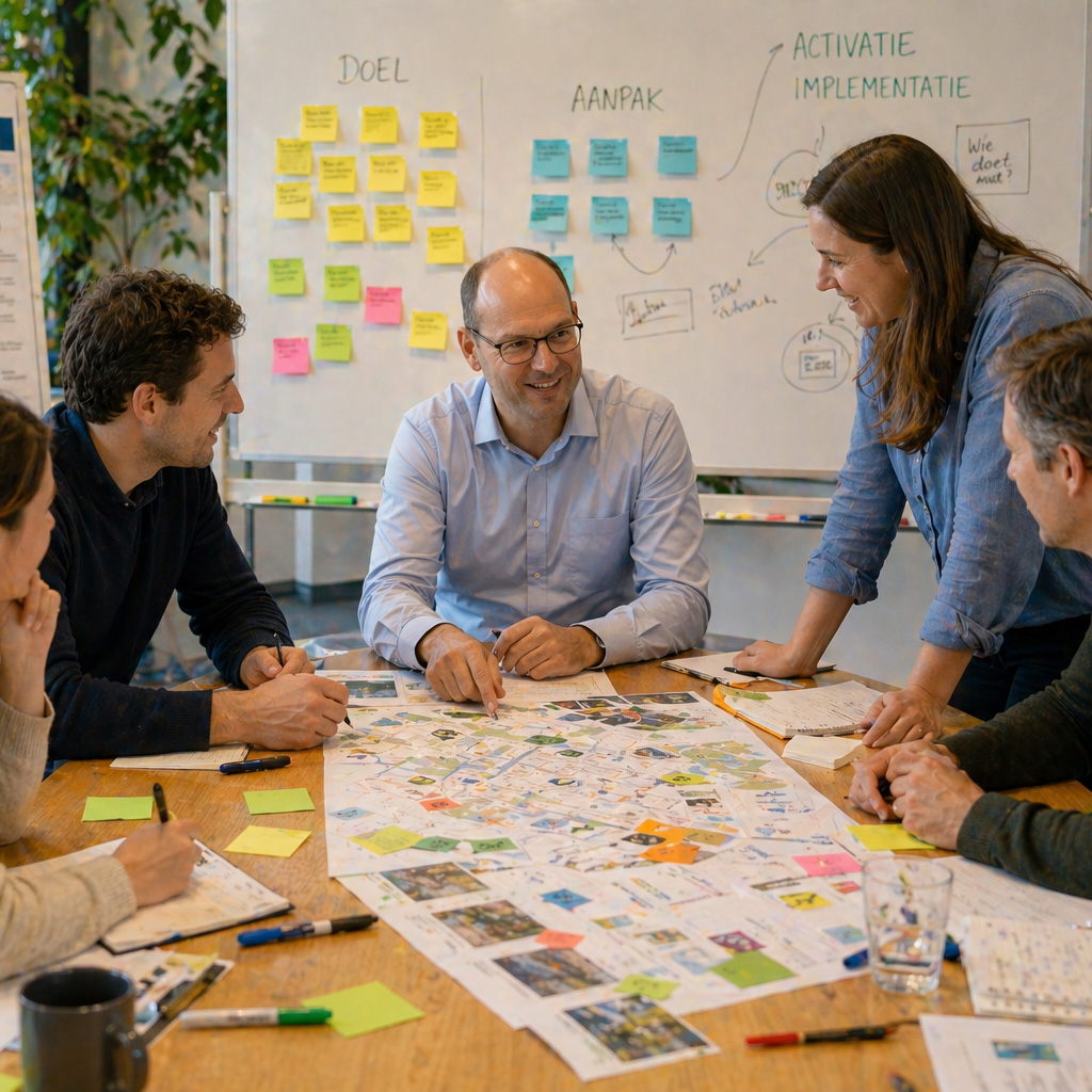 Dienstbeeld samenwerking op de website van 2-Flow