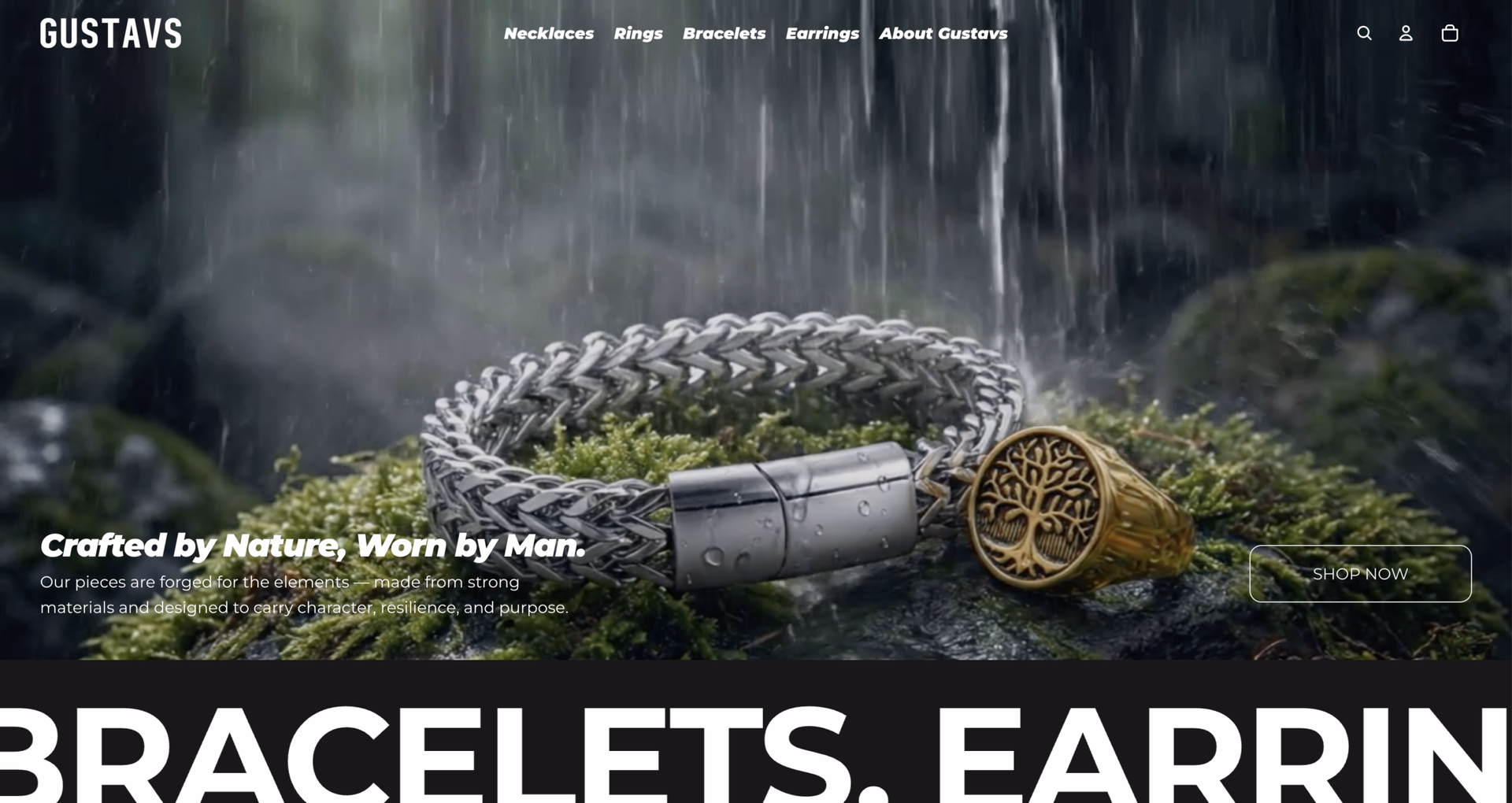 Gustavs Jewelry website
